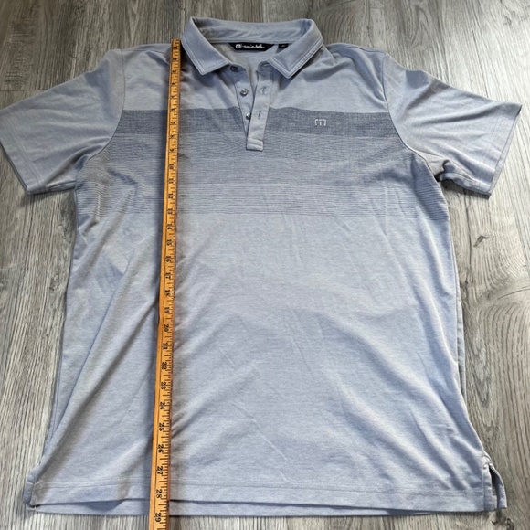 Travis Mathew | Coastal Chest Stripe Polo | Light Blue | Size XL - Picture 5 of 8